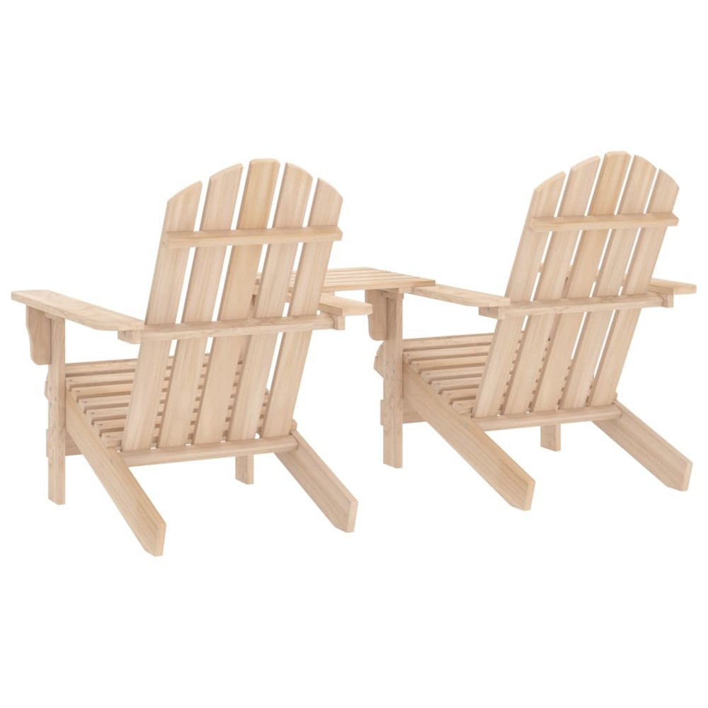 Garden Chair Natural Wood Solid fir wood Standard Ergonomic. Picture 4