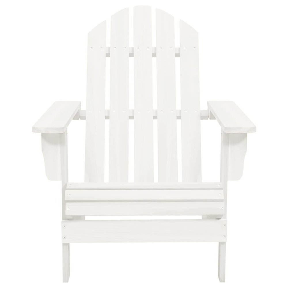 Garden Chair White Solid fir wood Standard Ergonomic. Picture 6