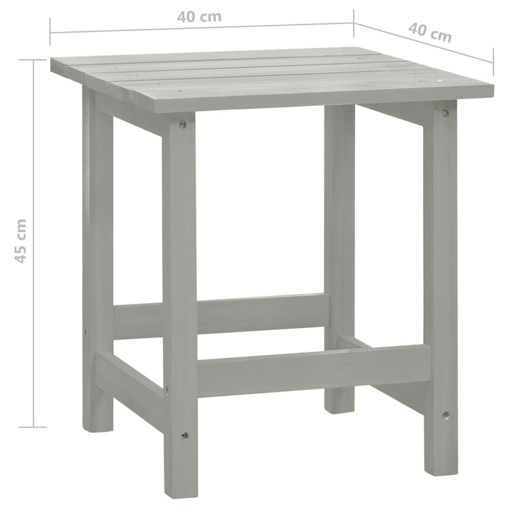 Garden Chair Grey Solid fir wood Large Ergonomic Garden Chair. Picture 12