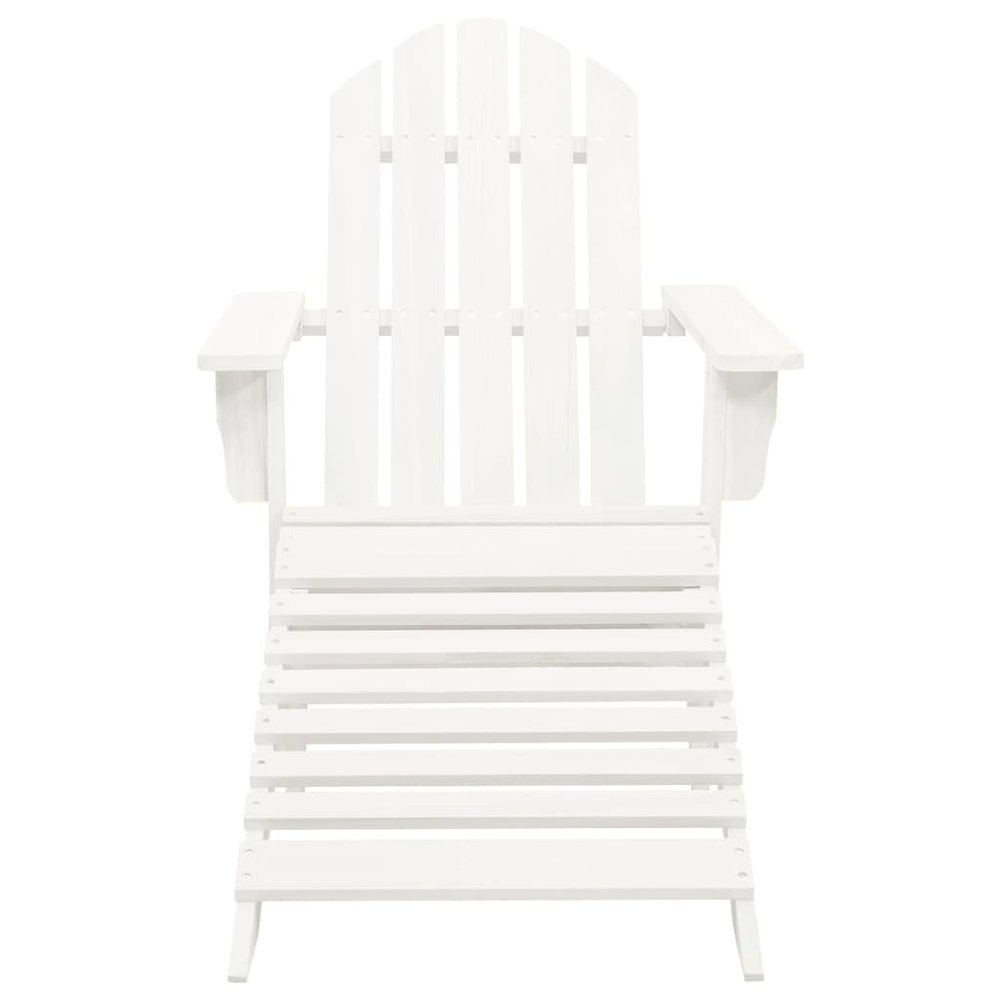 Garden Chair White Solid fir wood Large Detachable Garden Chair. Picture 6
