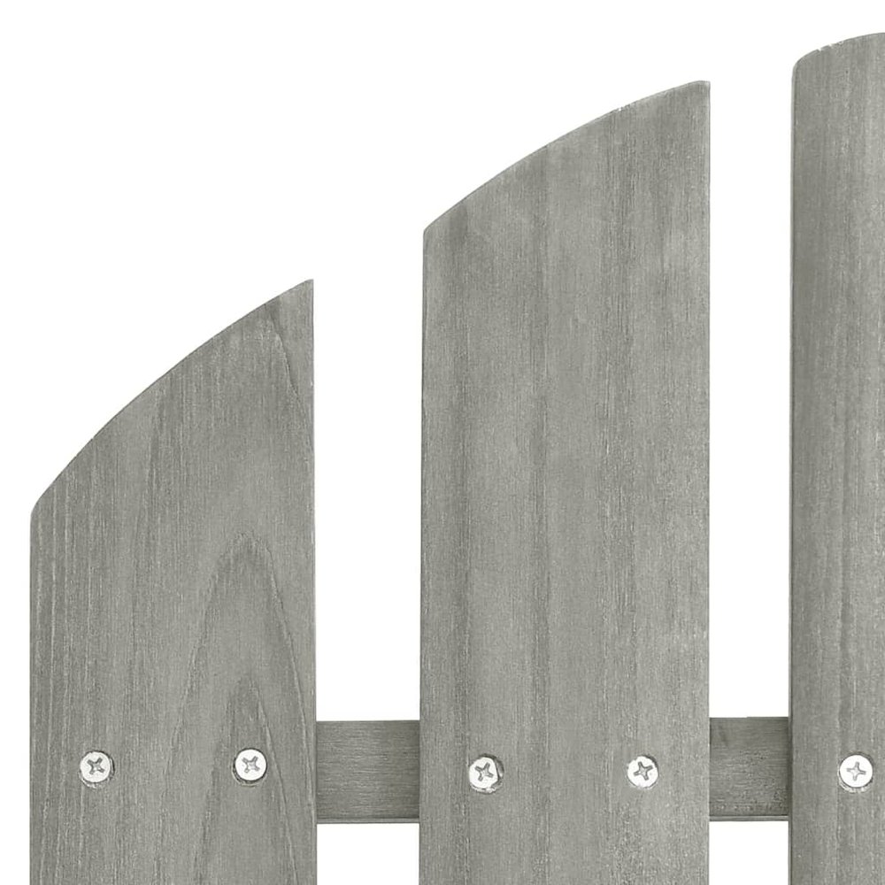 Garden Chair Grey Solid Fir Wood Large Detachable Garden Chair. Picture 10