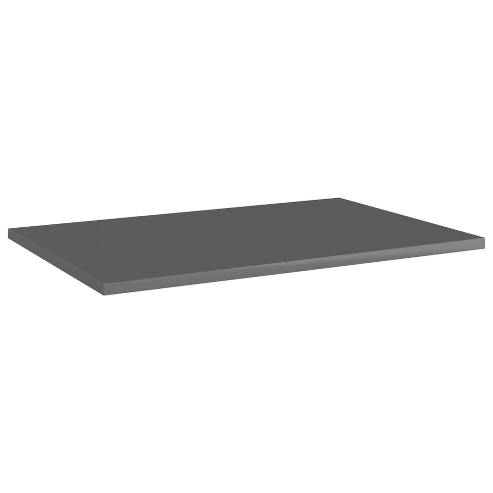 Shelf Set of 8 Glossy Gray Engineered wood 23.6 x 15.7 x 0.6 in. Picture 2