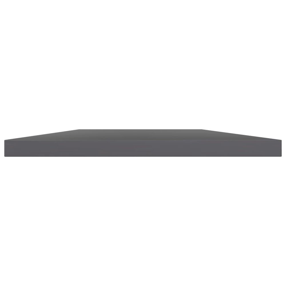 Shelf Set of 8 Glossy Gray Engineered wood 23.6 x 15.7 x 0.6 in. Picture 3