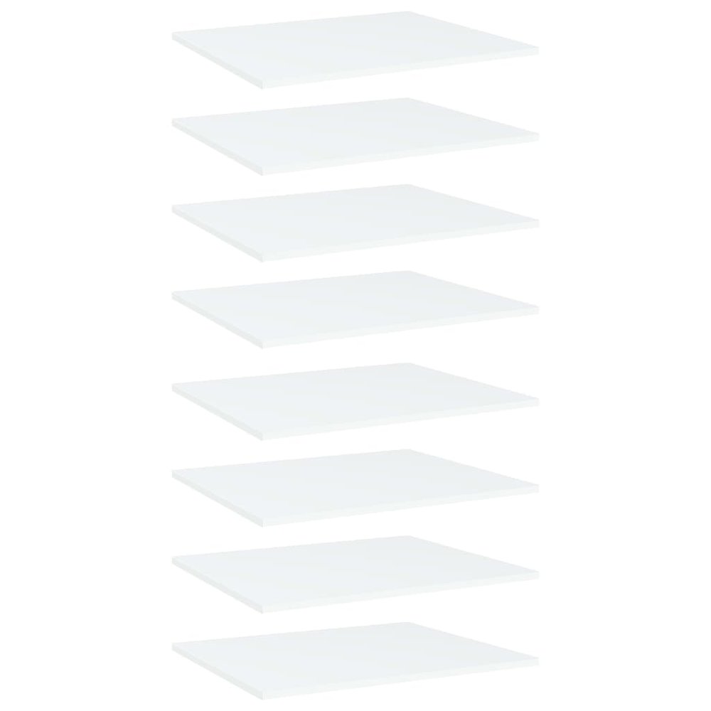 Shelf Set of 8 White Engineered wood 23.6 x 19.7 in Simple. Picture 1