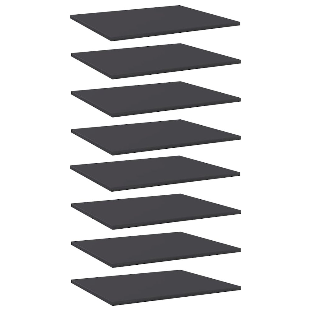 Shelf Set of 8 Gray Engineered wood Simplistic Shelf. Picture 1