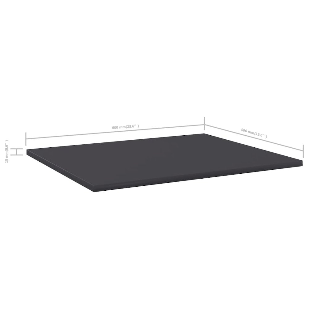 Shelf Set of 8 Gray Engineered wood Simplistic Shelf. Picture 5