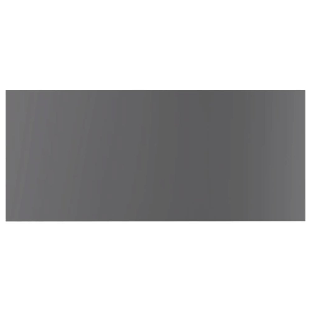 Shelf Set of 4 High gloss gray Engineered wood 39.4x19.7x0.6 in. Picture 4