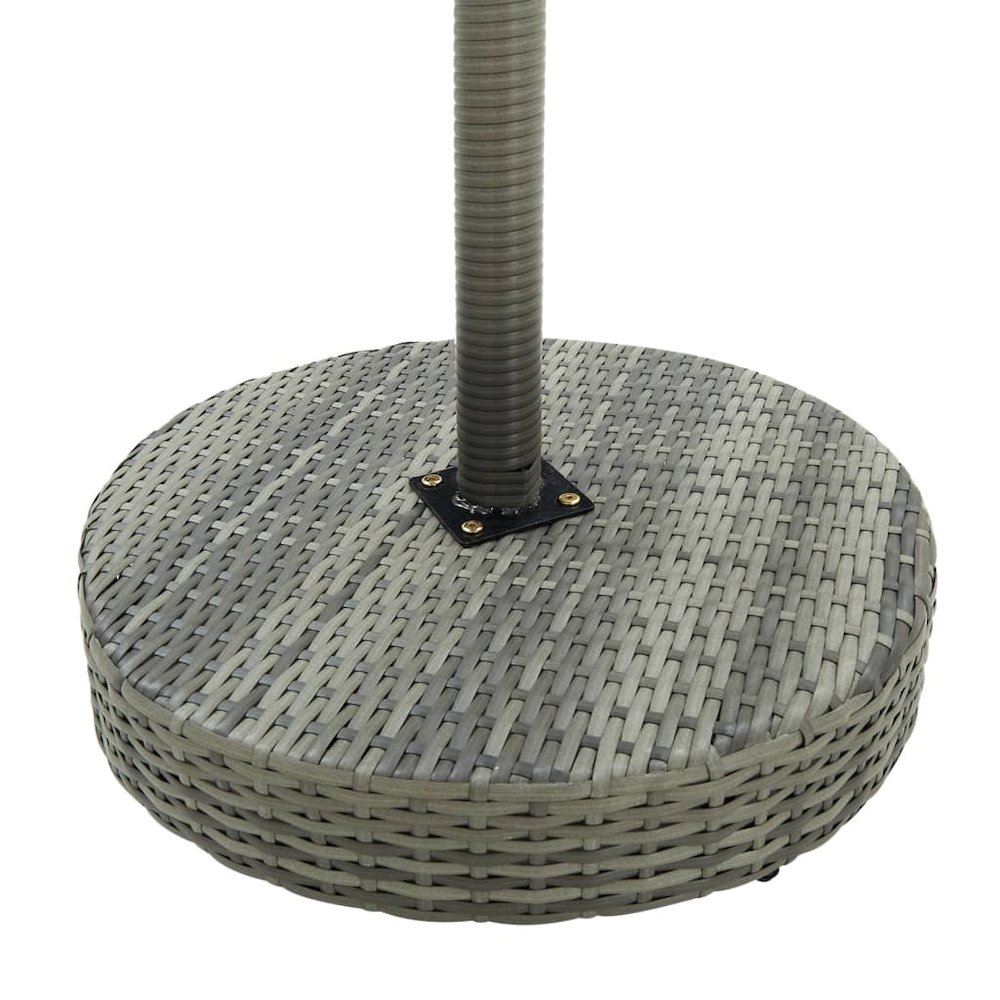Garden Bar Set Grey PE rattan, powder-coated steel 3 Piece. Picture 5