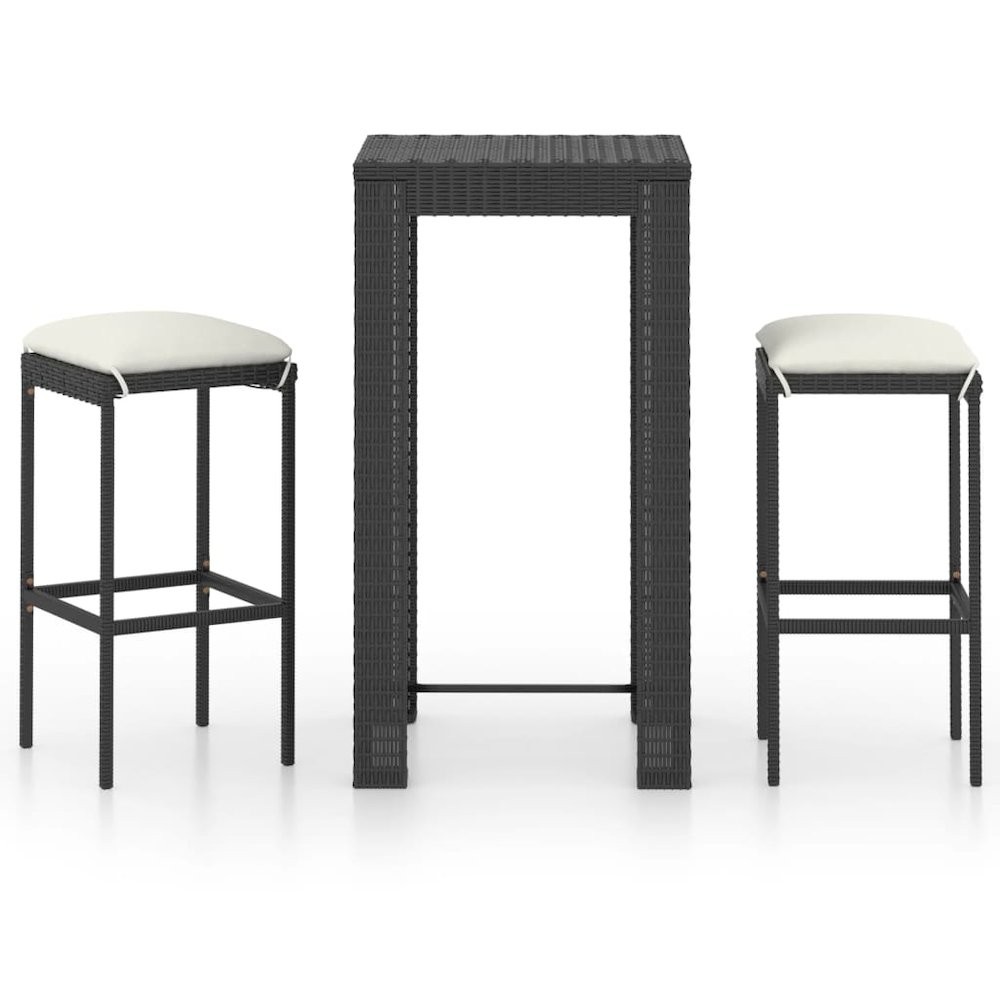 Garden Bar Set Black. Picture 2