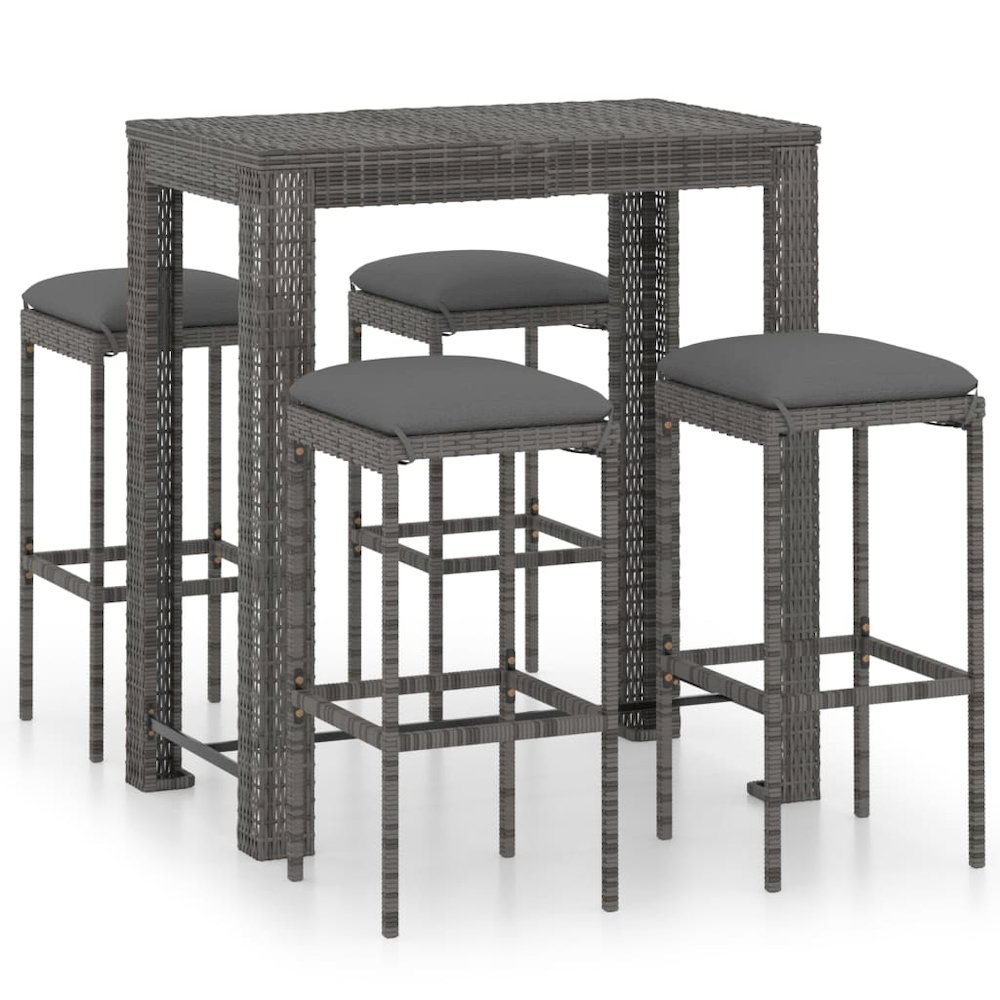 Garden Bar Set Grey. Picture 2