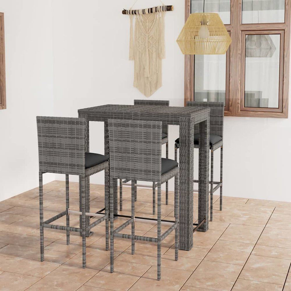 Garden Bar Set Grey. Picture 1