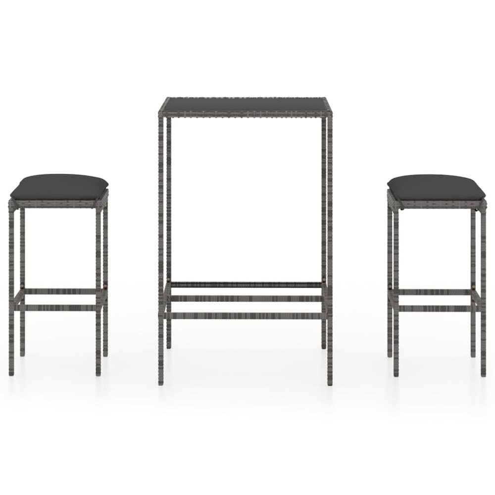Garden Bar Set Grey, Anthracite. Picture 2
