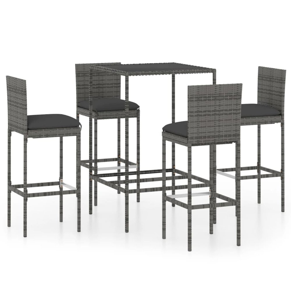 Garden Bar Set Grey. Picture 2