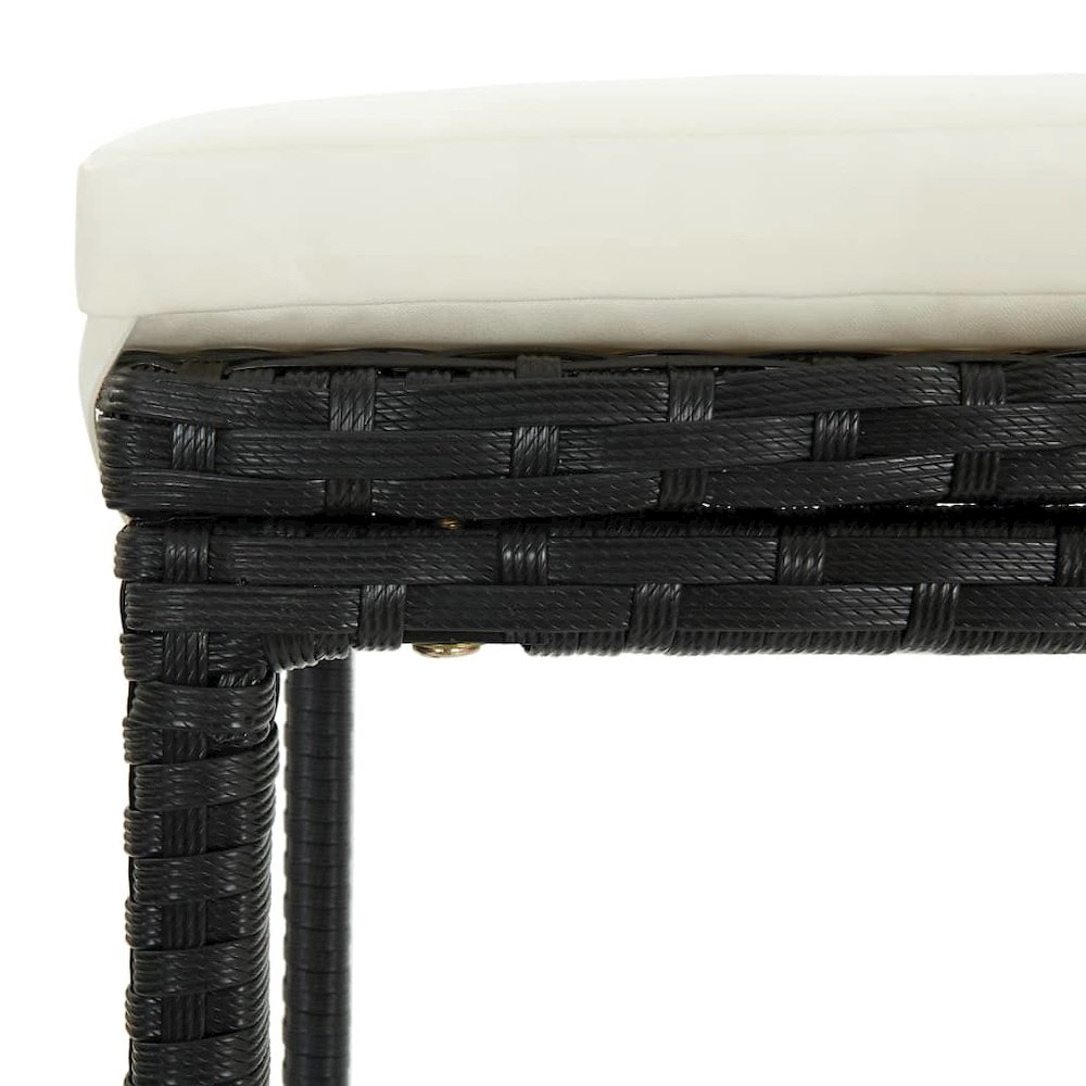 Garden Bar Set Black, Cream White. Picture 11