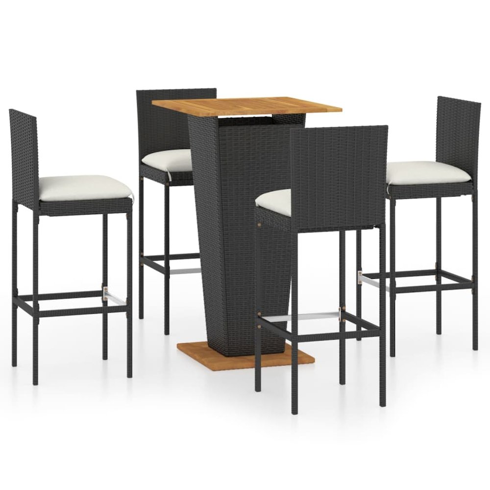 Garden Bar Set Black, Cream. Picture 2