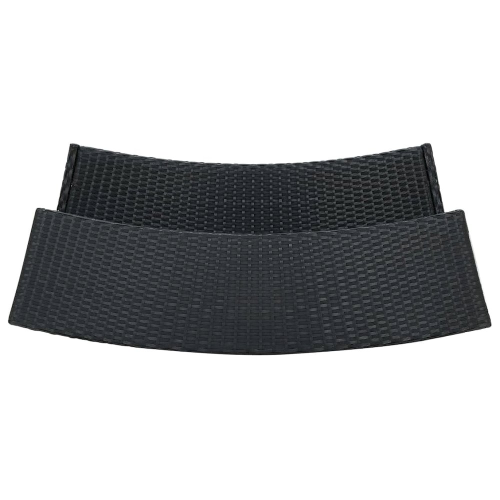 Garden Bar Set Black PE rattan Medium Removable Covers. Picture 7