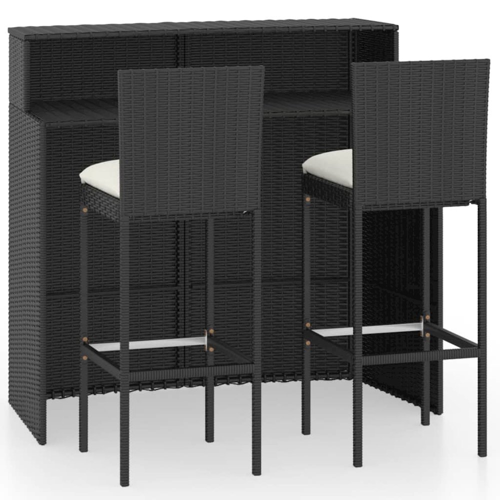 Garden Bar Set Black. Picture 2