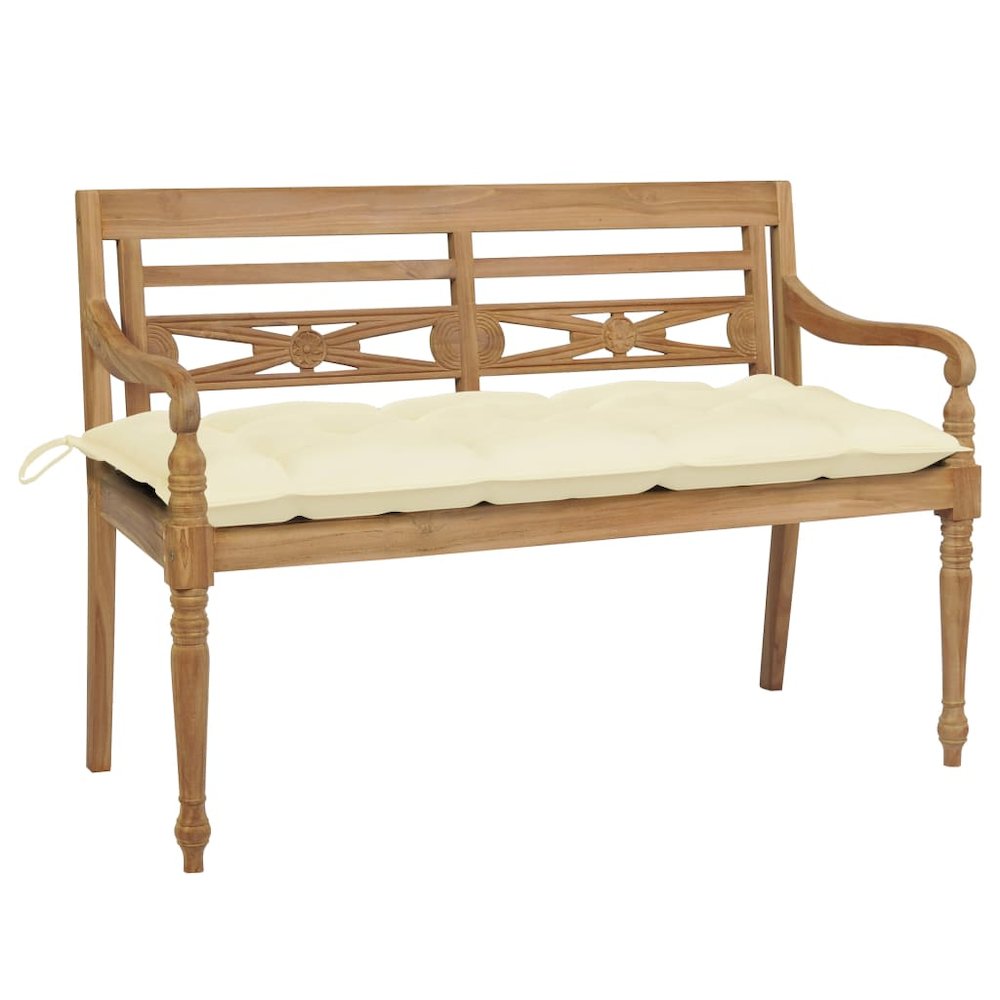 Bench Natural wood Solid teak wood 47.2 in Durable. Picture 1