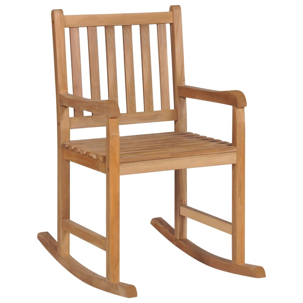 Rocking Chair Teak Fine sanded teak wood with water-based finish. Picture 7