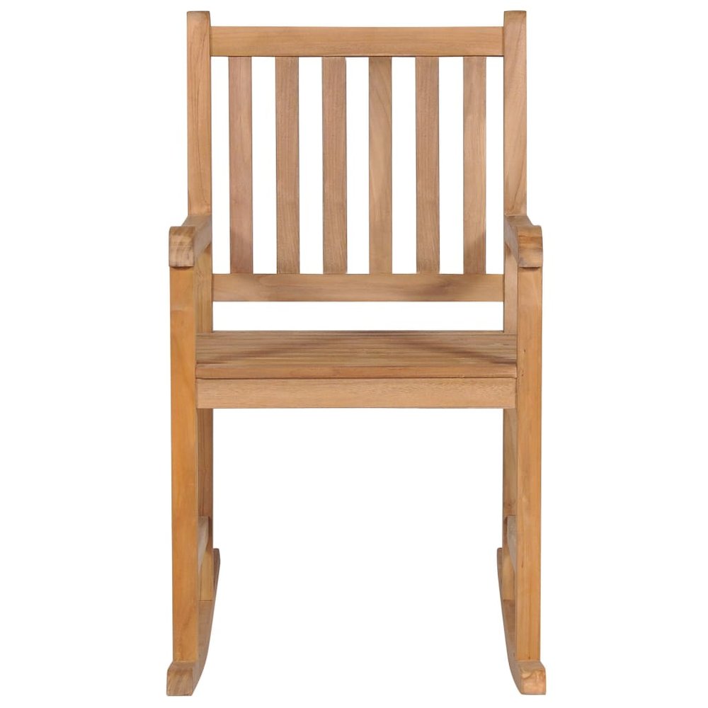 Rocking Chair Teak Fine sanded teak wood with water-based finish. Picture 8