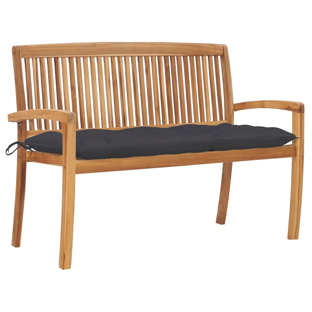 Garden Bench Teak wood Solid Teak Wood Medium Stackable. Picture 1