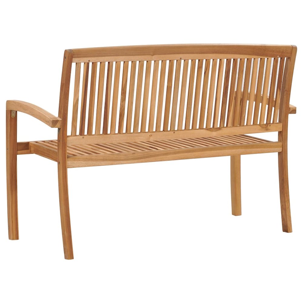 Garden Bench Teak wood Solid Teak Wood Medium Stackable. Picture 5
