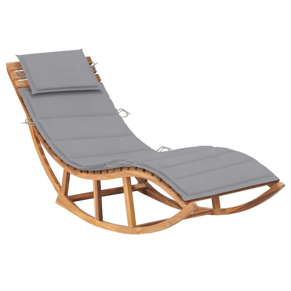 Sun Lounger Teak Wood Large Modern Design Wooden Sun Lounger. Picture 1