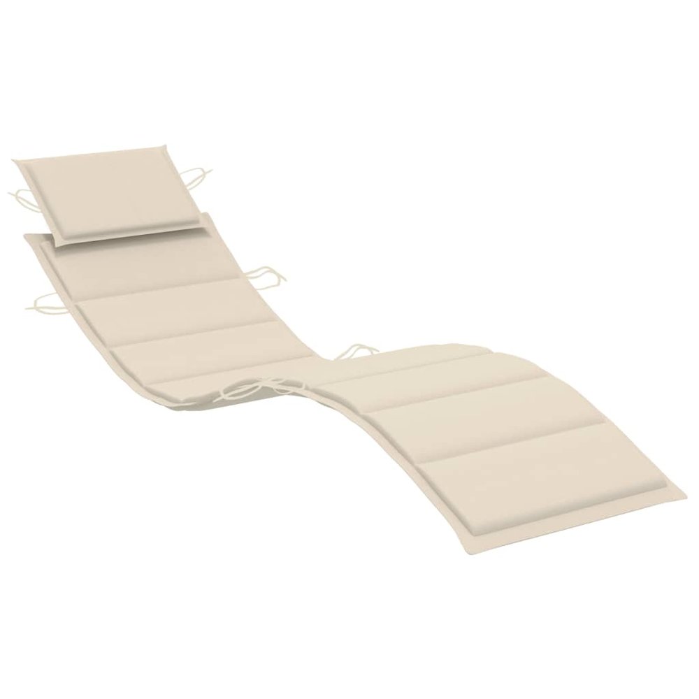 Sun Lounger Teak Teak Wood Large Sun Lounger Waveform. Picture 5