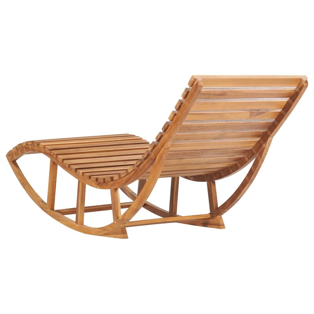 Sun Lounger Teak Standard Rectangular Contemporary Durable. Picture 5