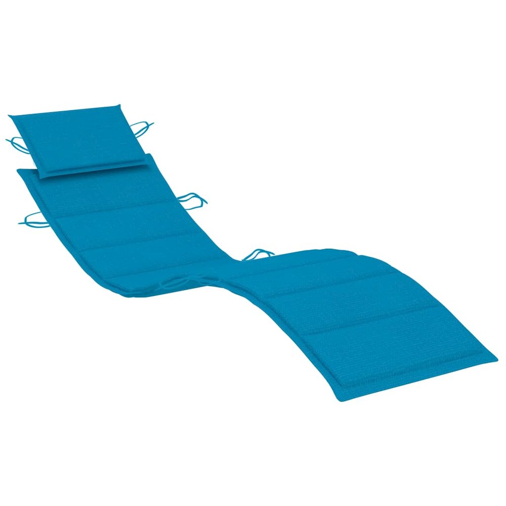 Sun Lounger Teak Standard Rectangular Contemporary Durable. Picture 8