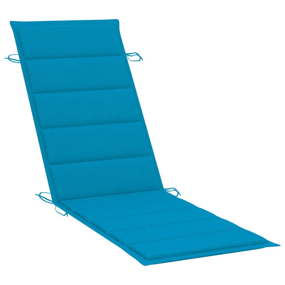 Sun Lounger Teak Standard Rectangular Contemporary Durable. Picture 9