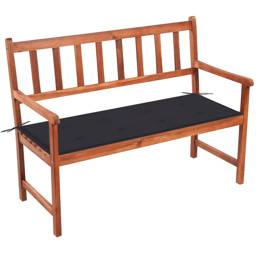 Garden Bench Natural wood and Anthracite. Picture 1