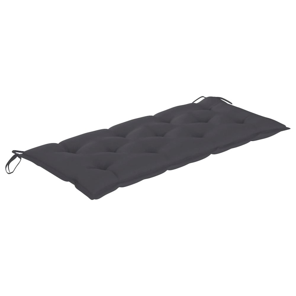 Garden Bench Light brown, Anthracite cushion. Picture 5