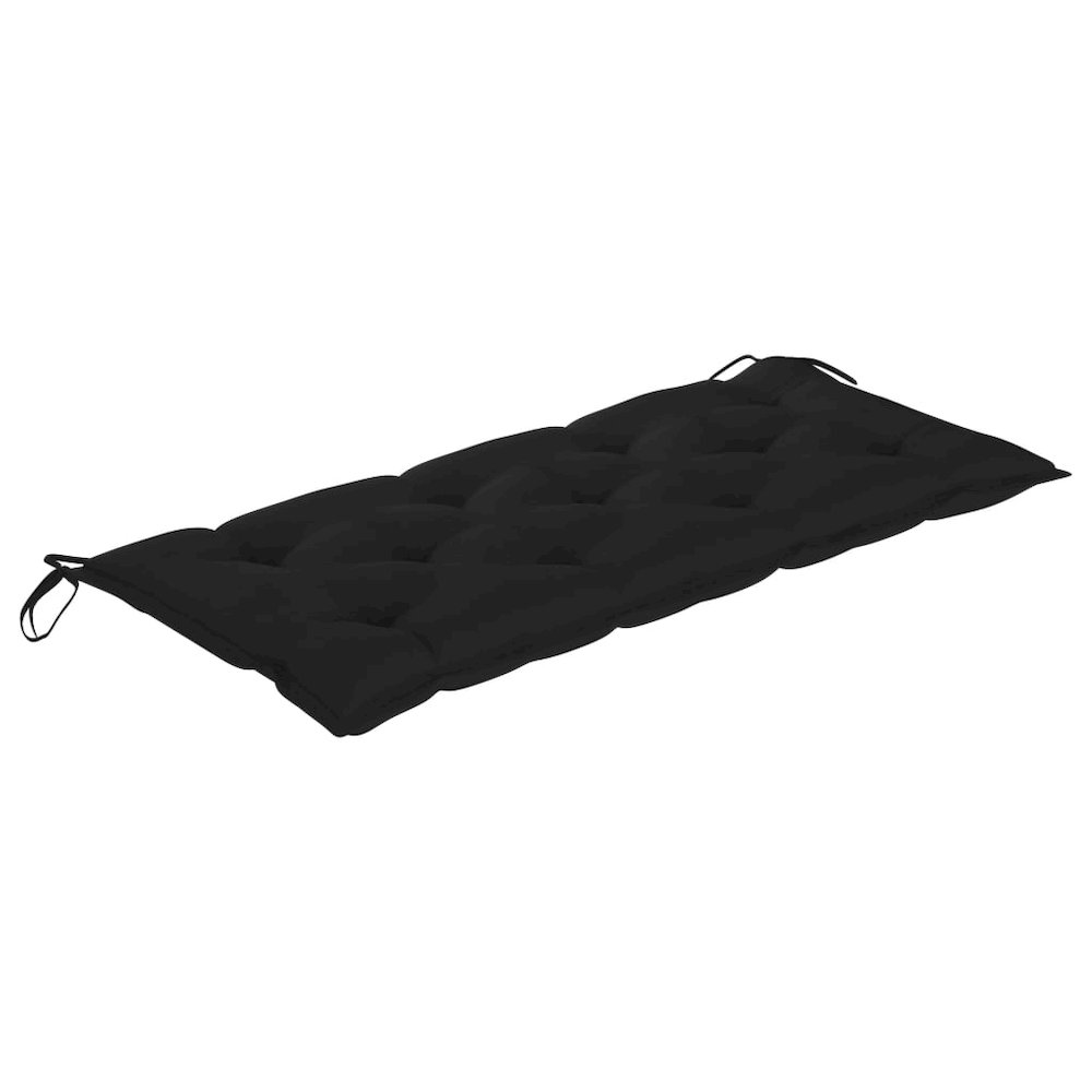 Garden Bench Bamboo 47.2 in Durable Bench Seat Rectangular. Picture 6