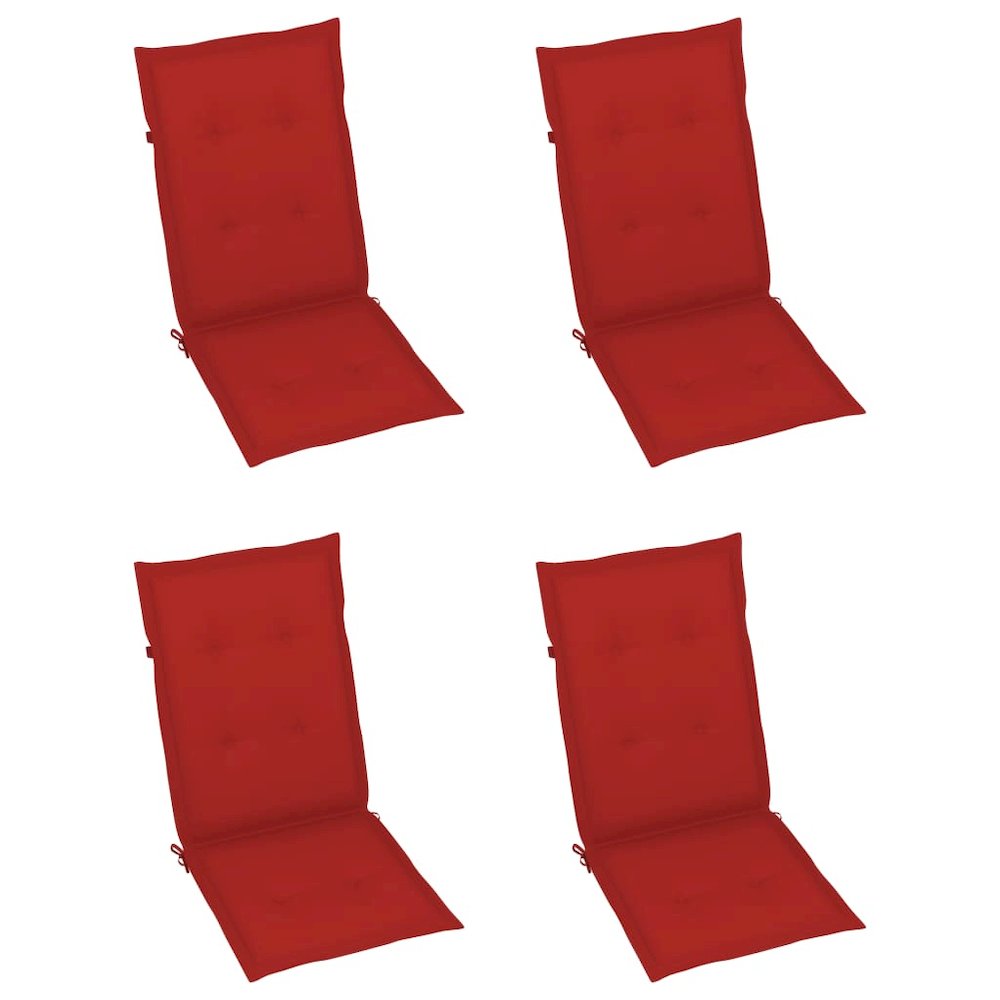 Garden Chair Set of 3 Grey Solid Acacia wood Medium Foldable. Picture 6