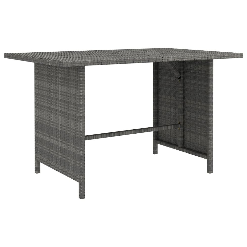 Garden Lounge Set Grey PE (polyethylene) rattan, powder-coated steel. Picture 3