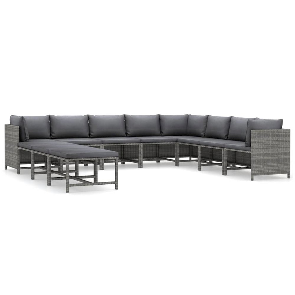 Garden Lounge Set Grey. Picture 2