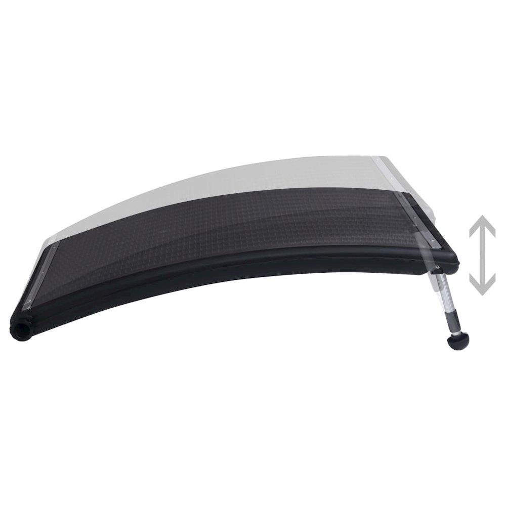 Solar Pool Heating Panel Set of 2 Black HDPE, PC, Aluminum Medium. Picture 5