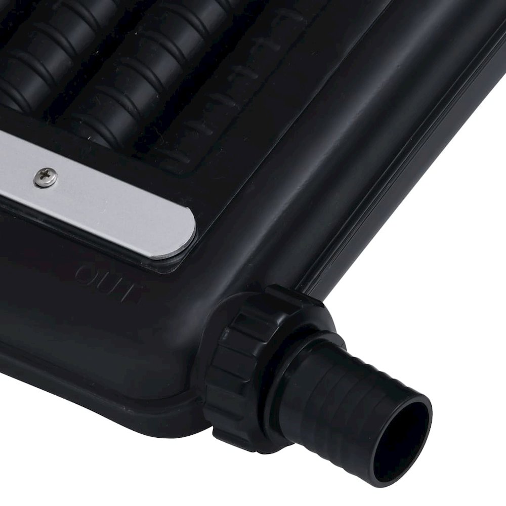 Solar Pool Heating Panel Set of 2 Black HDPE, PC, Aluminum Medium. Picture 8