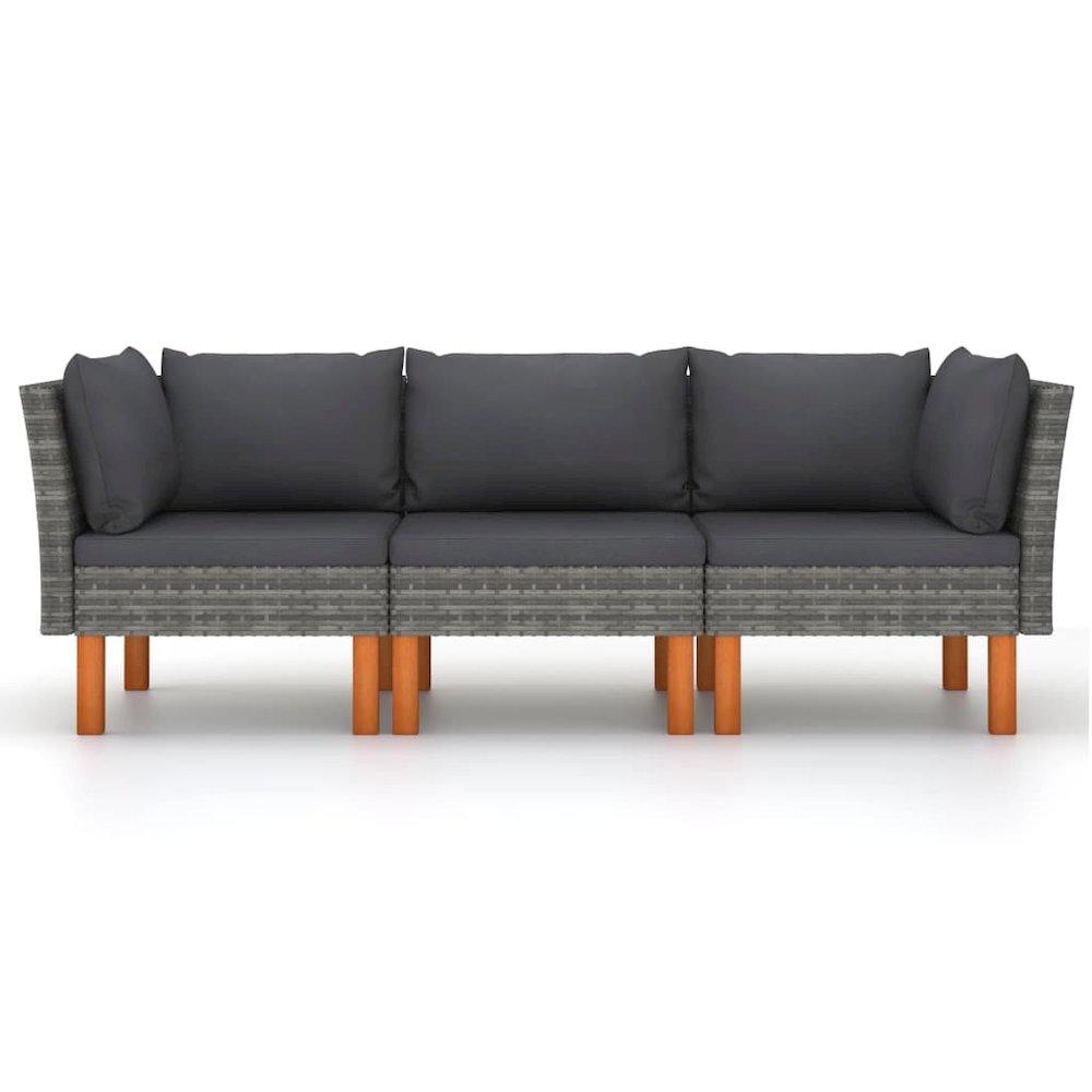 Garden Sofa Grey. Picture 3