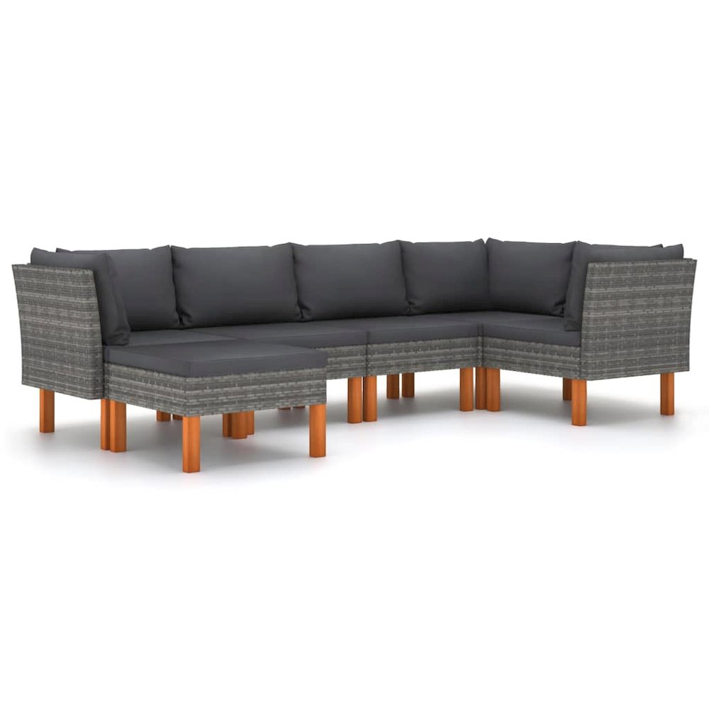 Garden Lounge Set Grey. Picture 2