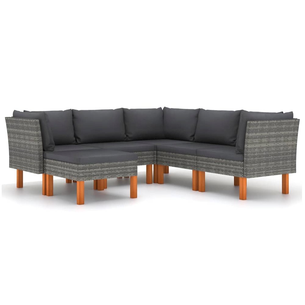 Garden Lounge Set Grey. Picture 3