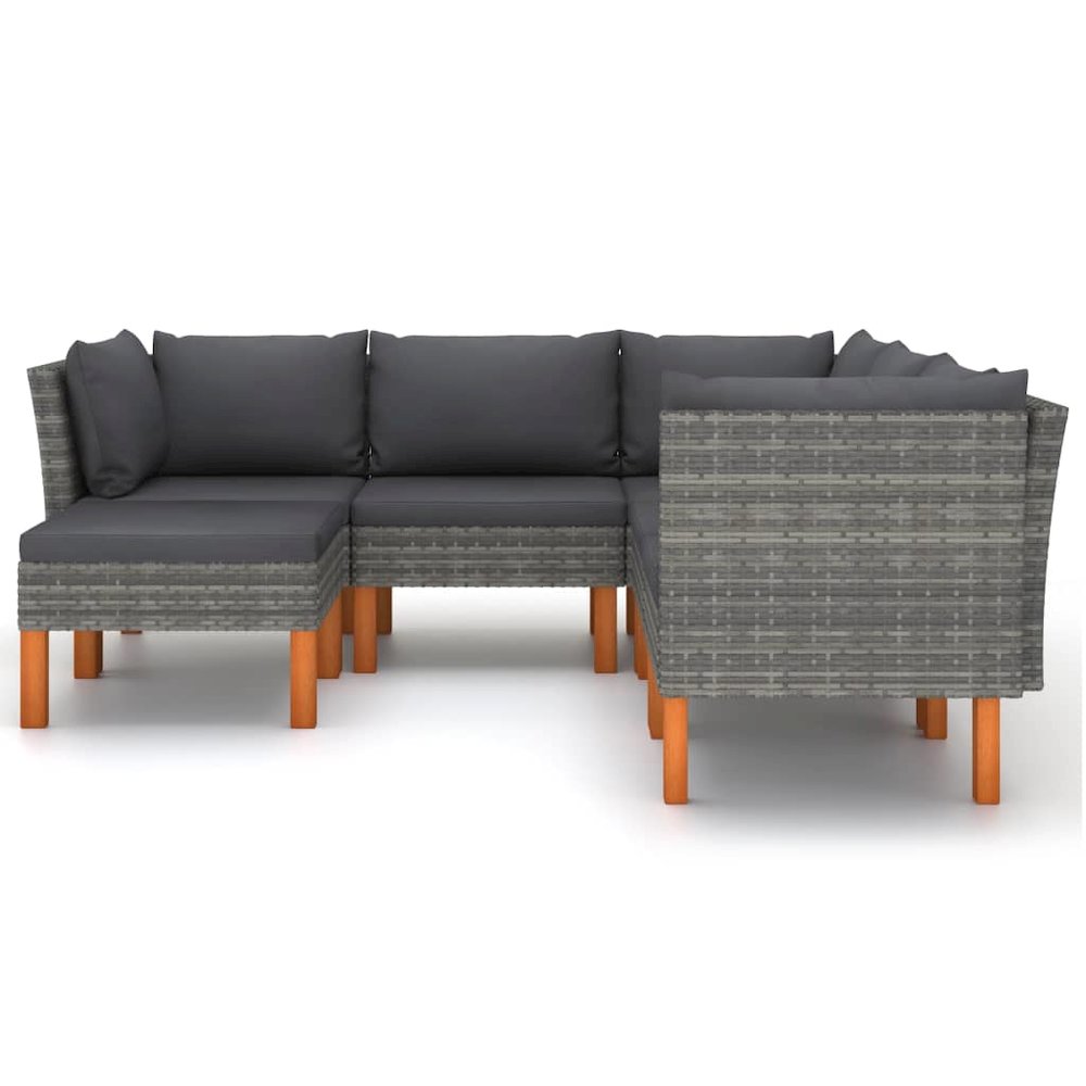 Garden Lounge Set Grey. Picture 4