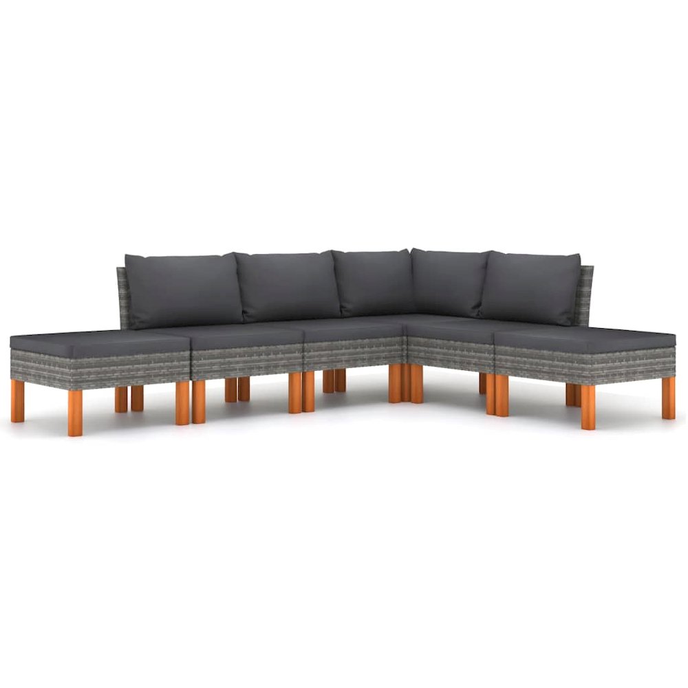 Garden Lounge Set Grey. Picture 2