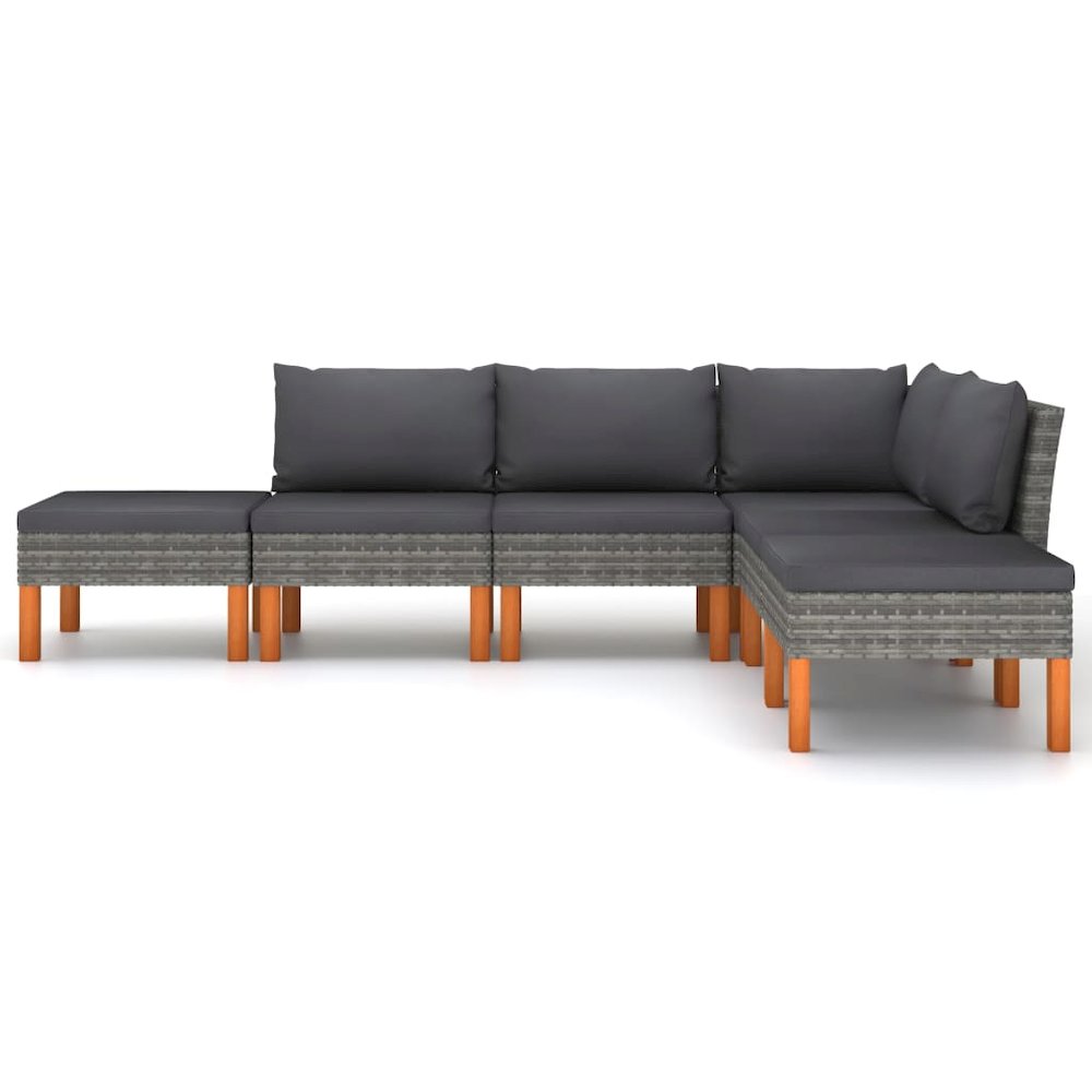 Garden Lounge Set Grey. Picture 3