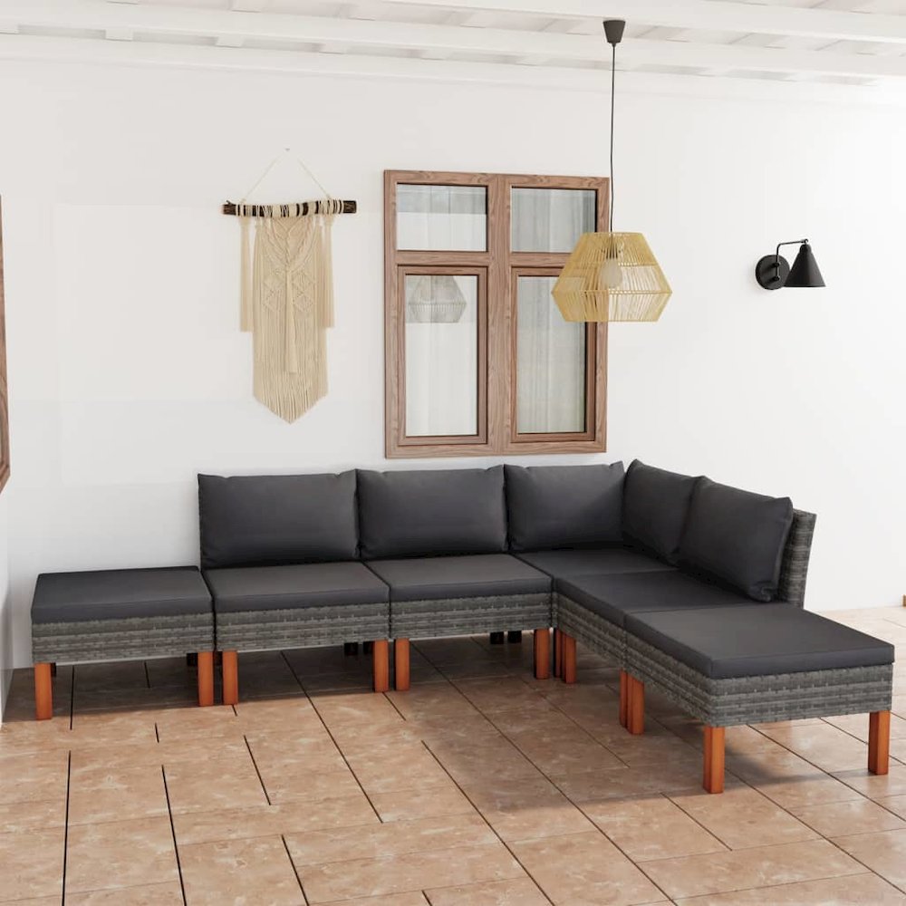 Garden Lounge Set Grey. Picture 1