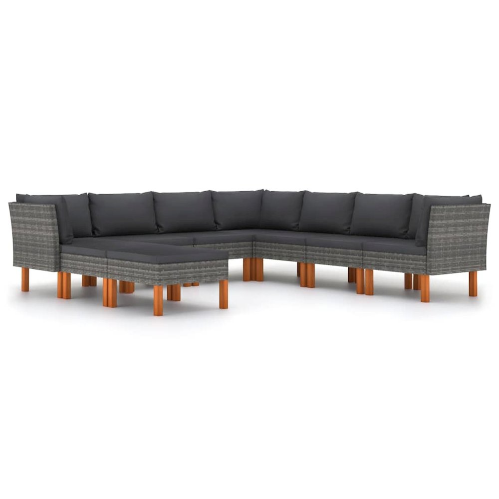 Garden Lounge Set Grey. Picture 2
