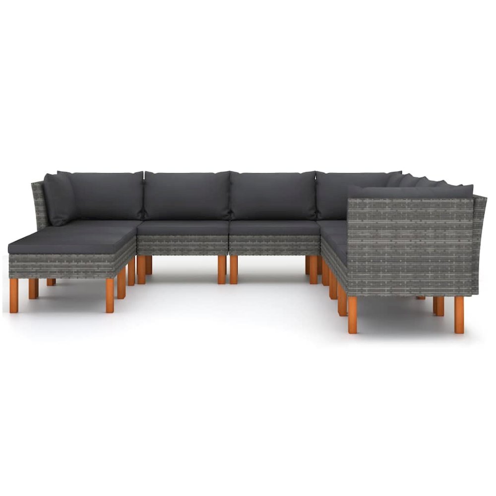 Garden Lounge Set Grey. Picture 3