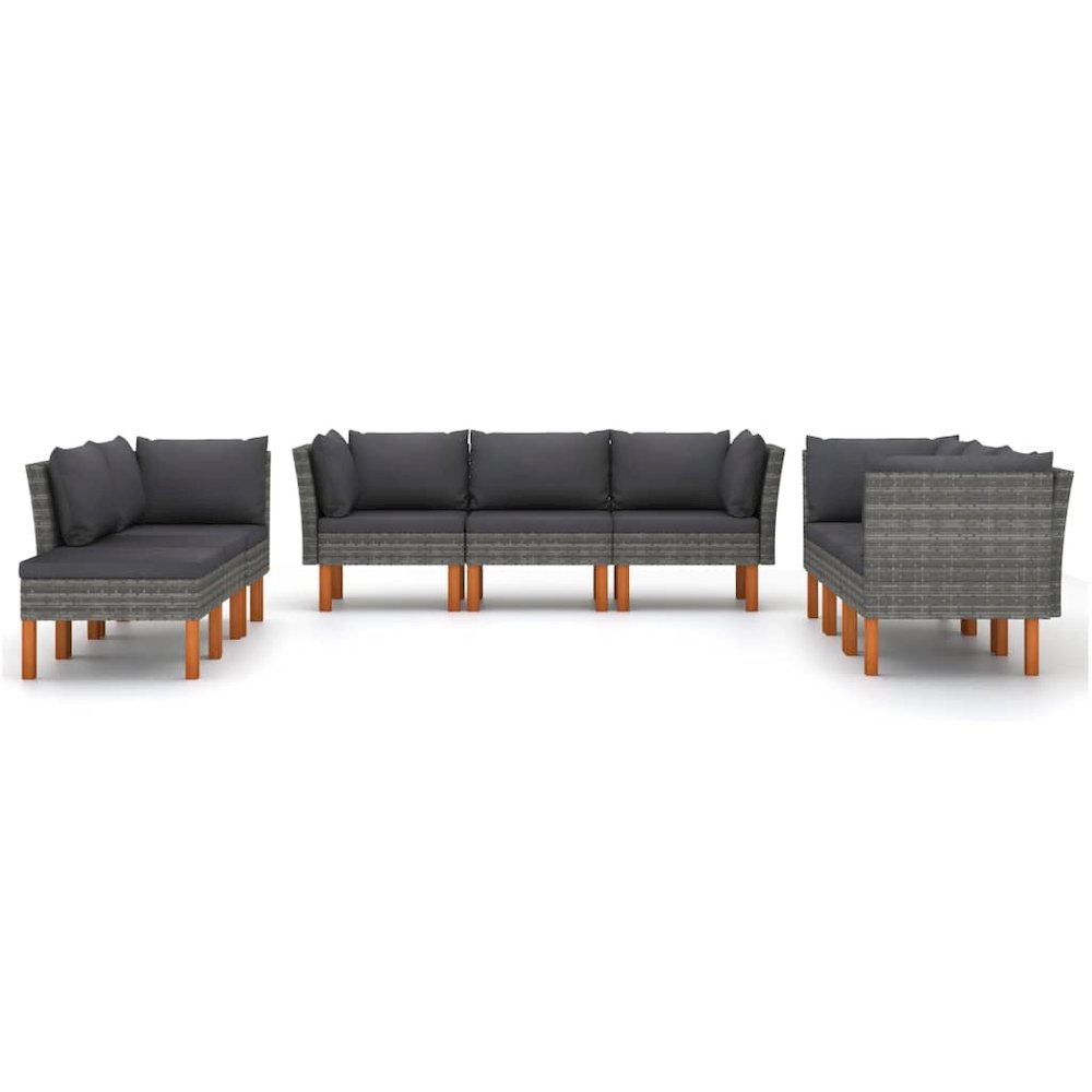 Garden Lounge Set Grey. Picture 3