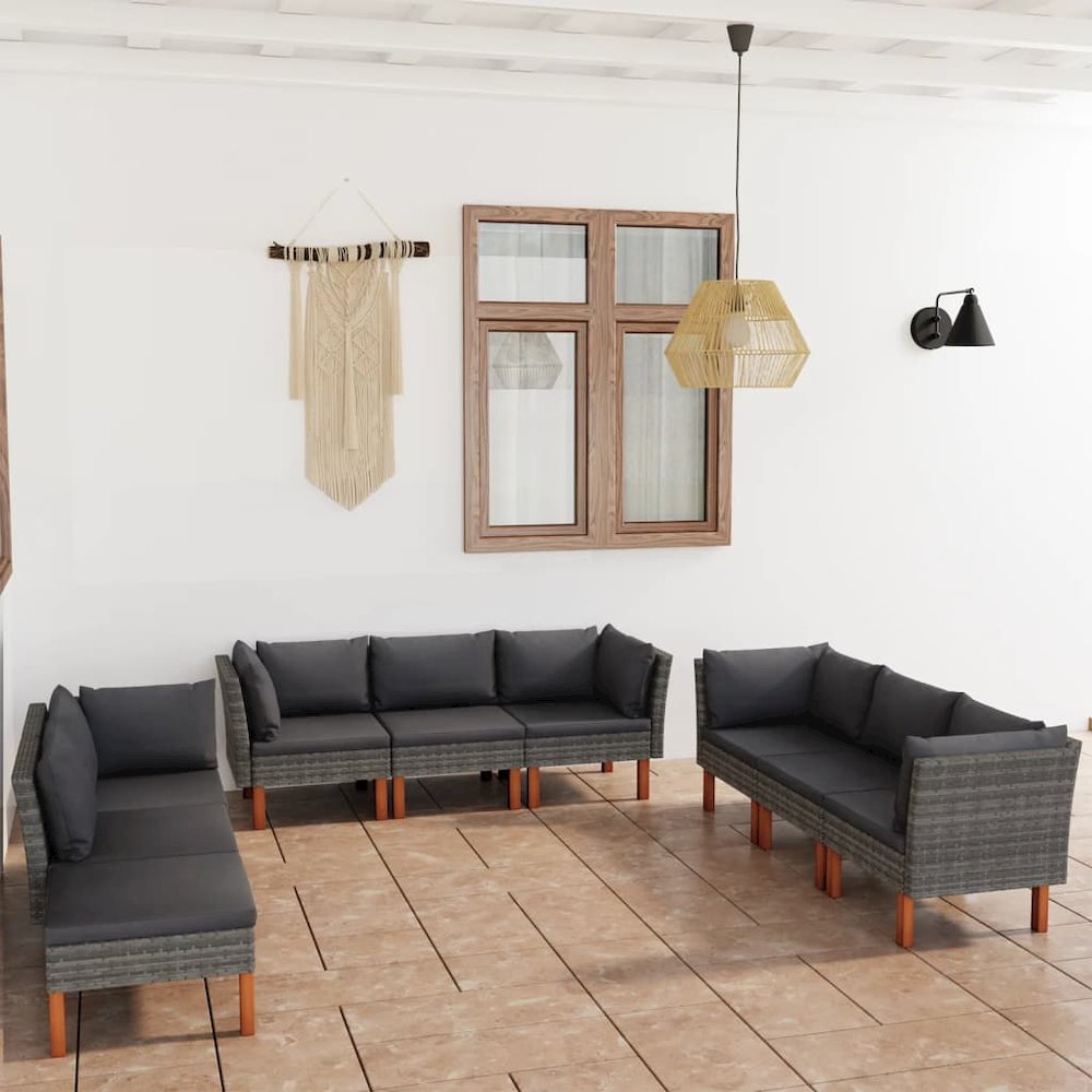 Garden Lounge Set Grey. Picture 1